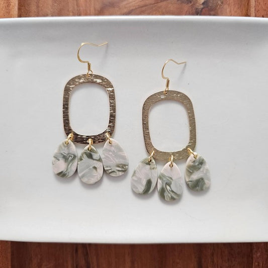 Ophelia Earrings - Sage