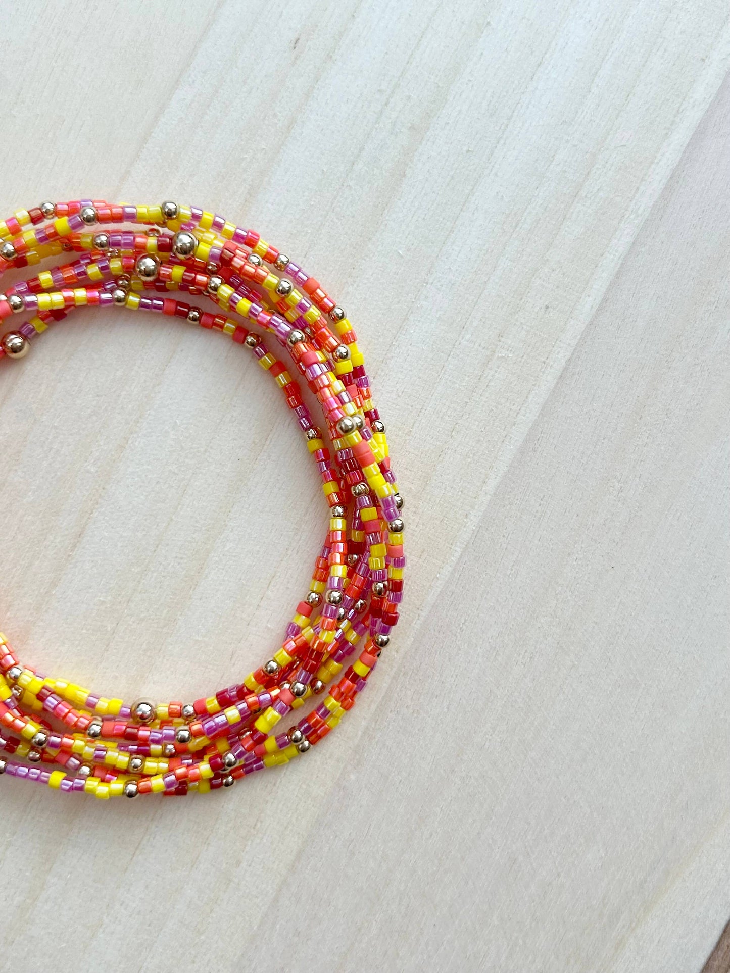 Beaded Colorful Bracelets: Heatwave